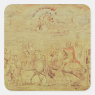 Adesivo Quadrado William Blake   Faerie Queene