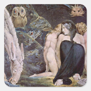 Adesivo Quadrado William Blake - Hecate - Noite de Alegria de Enith