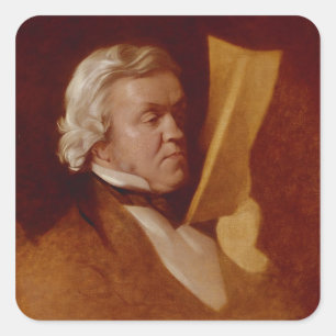 Adesivo Quadrado William Makepeace Thackeray, c.1864