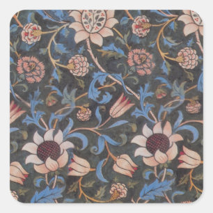 Adesivo Quadrado William Morris Evenlode Textile Floral Art