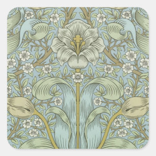 Adesivo Quadrado William Morris Primavera Thicket Classic Pattern