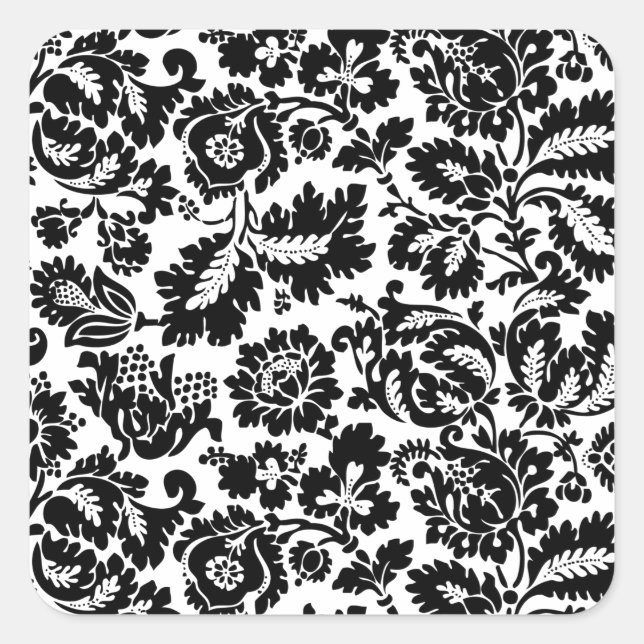 Adesivo Quadrado William Morris Venetian Damask Brocade (Frente)