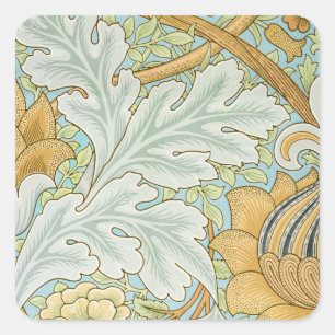 Adesivo Quadrado William Morris Vintage St James Design de Acanto