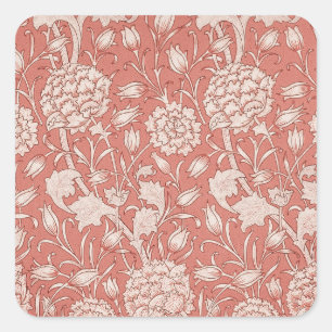 Adesivo Quadrado William Morris Wild Tulip Flower Floral