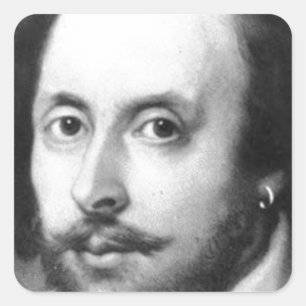 Adesivo Quadrado William Shakespeare