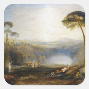 Adesivo Quadrado William Turner - A tosse do Ouro