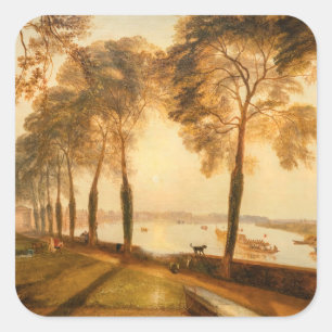 Adesivo Quadrado William Turner - Mortlake Terrace