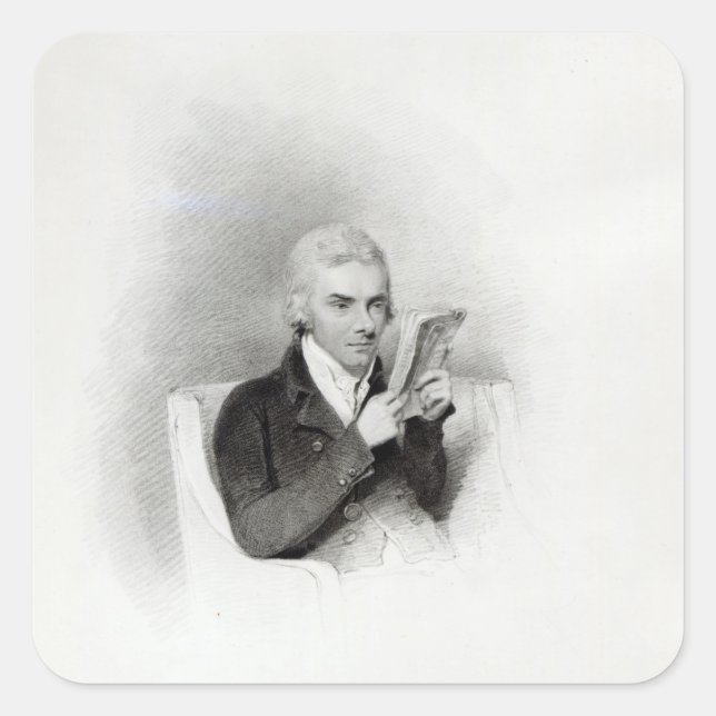 Adesivo Quadrado William Wilberforce (Frente)