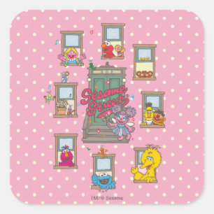 Adesivo Quadrado Windows Vintage Art