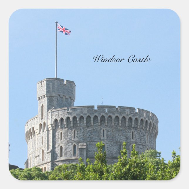 Adesivo Quadrado Windsor Castle (Frente)