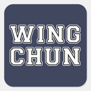 Adesivo Quadrado Wing Chun
