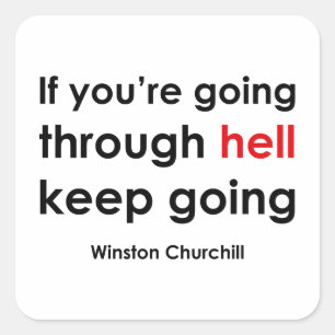 Adesivo Quadrado Winston Churchill