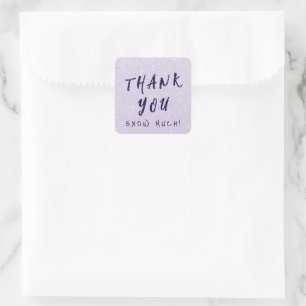 Adesivo Quadrado Winter Baby Sprinkle   Purple Snow Flurry