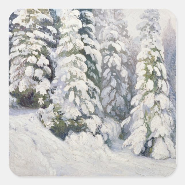 Adesivo Quadrado Winter Tale, 1913 (Frente)