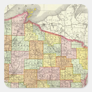 Adesivo Quadrado Wisconsin