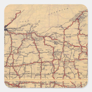 Adesivo Quadrado Wisconsin 6