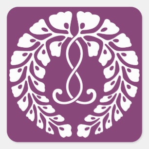 Adesivo Quadrado Wisteria de Kujo