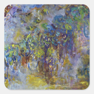 Adesivo Quadrado Wisteria (metade direita) por Claude Monet