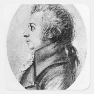 Adesivo Quadrado Wolfgang Amadeus Mozart