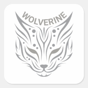 Adesivo Quadrado Wolverine