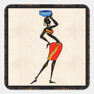 Adesivo Quadrado Women of Africa Sticker