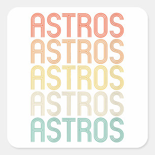 Adesivo Quadrado Womens Astros 