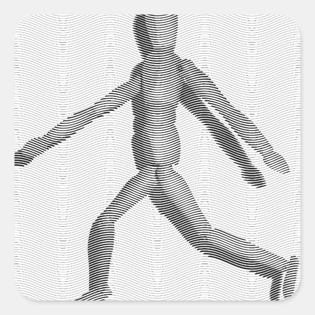Adesivo Quadrado Wooden Human Mannequin (Frente)