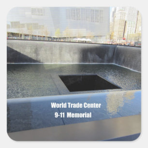 Adesivo Quadrado World Trade Center, 9/11 de memorial