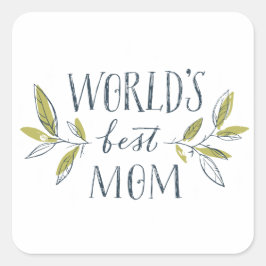 Adesivo Quadrado worlds-best-mom