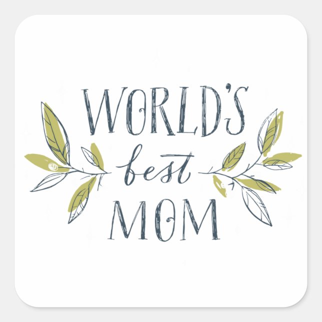 Adesivo Quadrado worlds-best-mom (Frente)