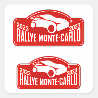 Adesivo Quadrado WRC Monte Carlo Rally Rallye Monte carlo