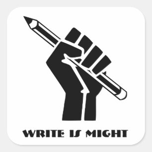 Adesivo Quadrado Write é poder