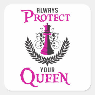 Adesivo Quadrado Xadrez Conselho Xadrez Rainha Xadrez Conselho Engr