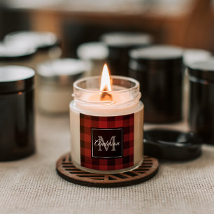 Adesivo Quadrado Xadrez de Buffalo Vermelho   Pessoal Inicial   Pre