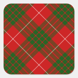 Adesivo Quadrado Xadrez vermelha tartan tartan