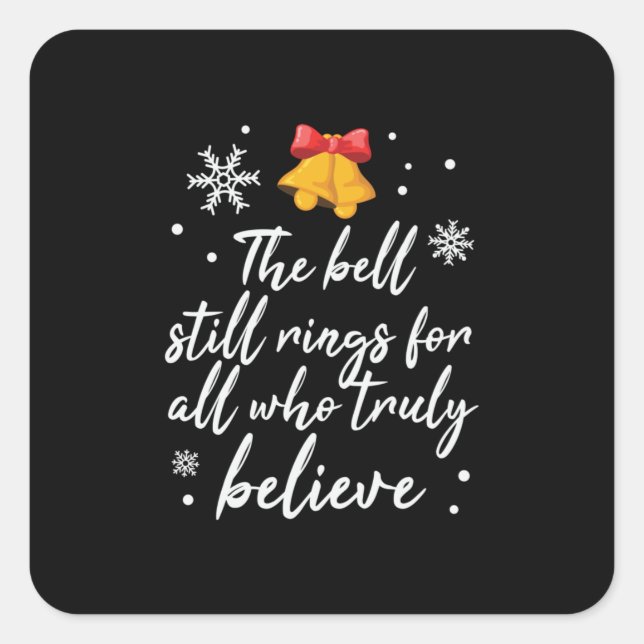 Adesivo Quadrado Xmas O Cérebro Ainda Está Andando (Frente)