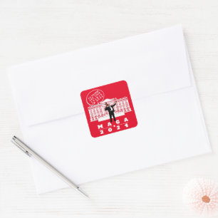 ADESIVO QUADRADO YO TRUMP SECRET SERVIT MAN