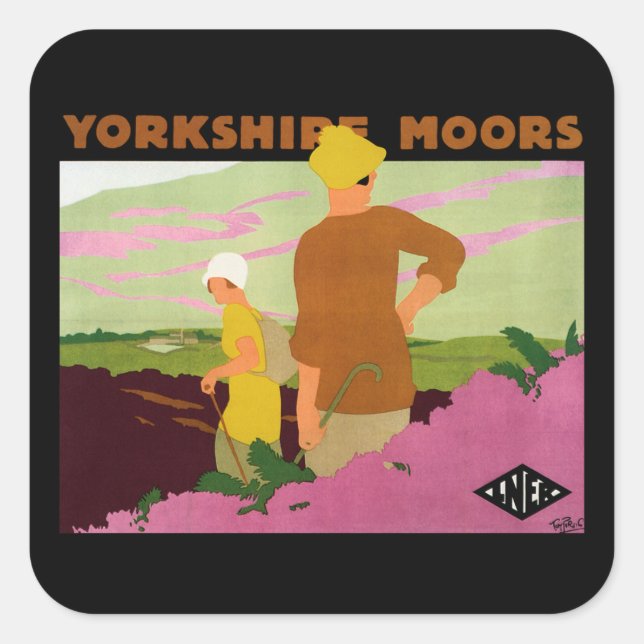 Adesivo Quadrado Yorkshire Moors (Frente)