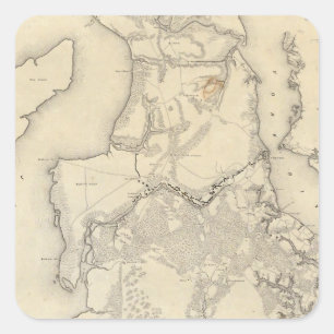 Adesivo Quadrado Yorktownto Williamsburg