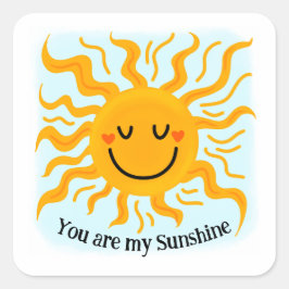 Adesivo Quadrado You are my sunshine cute set of stickers