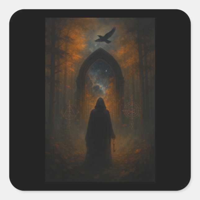 Adesivo Quadrado You Hold the Key to Your Desired Reality  (Frente)