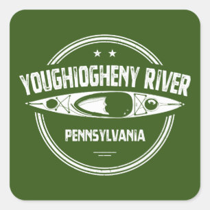 Adesivo Quadrado Youghiogheny River, Pensilvânia