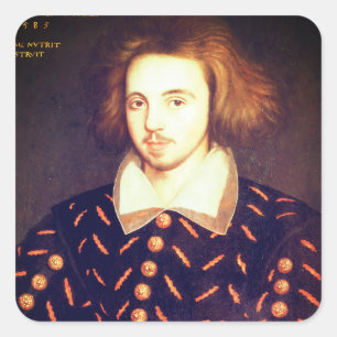 Adesivo Quadrado Young Christopher Marlowe