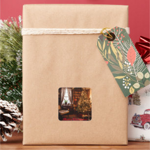 Adesivo Quadrado Yuletide Charm