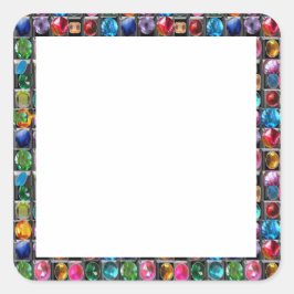 Adesivo Quadrado Zazzling Labs GEMS JEWELS PEARLS Fronteiras Frames