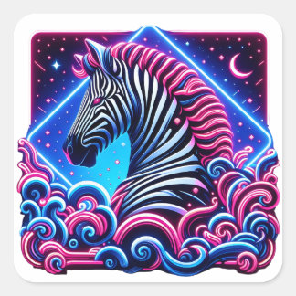 Adesivo Quadrado Zebra