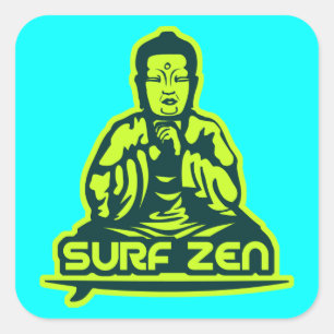 Adesivo Quadrado Zen do surf