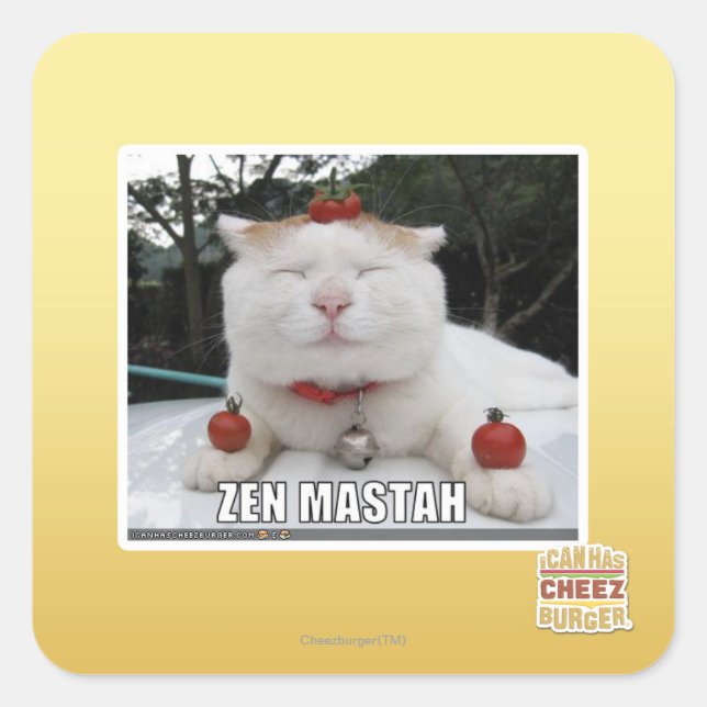 Adesivo Quadrado Zen Mastah (Frente)