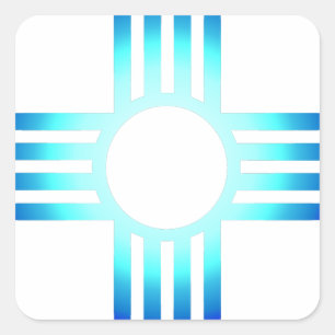 Adesivo Quadrado Zia Azul legal