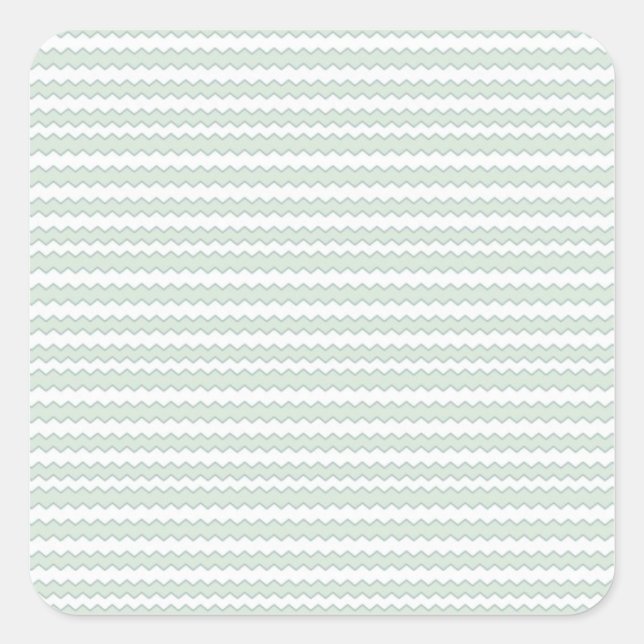 Adesivo Quadrado Zigzag Sea Anemone (Frente)